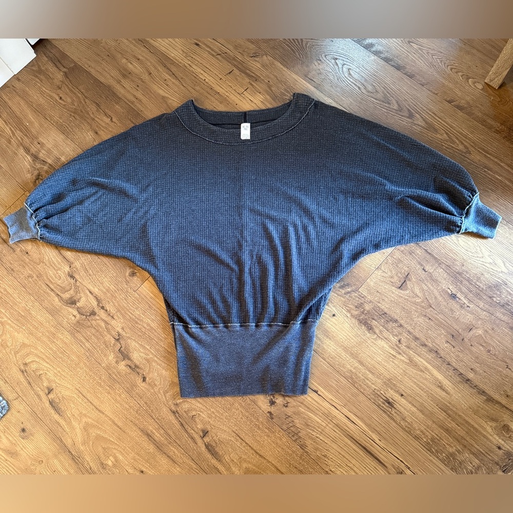 We The Free Charcoal Knit Top